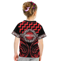 Aotearoa Ngapuhi Personalised Kid T Shirt Maori Iwi Poutama Puhoro Tattoo