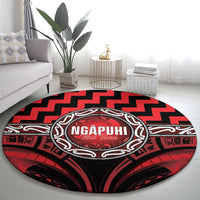 Aotearoa Ngapuhi Round Carpet Maori Iwi Poutama Puhoro Tattoo