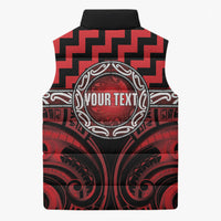 Aotearoa Ngapuhi Personalised Sleeveless Puffer Jacket Maori Iwi Poutama Puhoro Tattoo