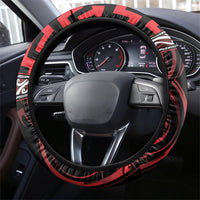 Aotearoa Ngapuhi Steering Wheel Cover Maori Iwi Poutama Puhoro Tattoo