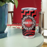 Aotearoa Ngapuhi Personalised Tumbler Cup Maori Iwi Poutama Puhoro Tattoo