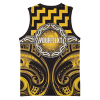 Aotearoa Ngati Porou Personalised Basketball Jersey Maori Iwi Poutama Puhoro Tattoo