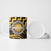 Aotearoa Ngati Porou Personalised Ceramic Mug Maori Iwi Poutama Puhoro Tattoo