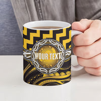 Aotearoa Ngati Porou Personalised Ceramic Mug Maori Iwi Poutama Puhoro Tattoo