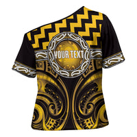 Aotearoa Ngati Porou Personalised Cross Shoulder Shirt Maori Iwi Poutama Puhoro Tattoo