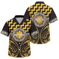 Aotearoa Ngati Porou Personalised Family Matching Summer Maxi Dress and Hawaiian Shirt Maori Iwi Poutama Puhoro Tattoo