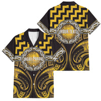 Aotearoa Ngati Porou Personalised Family Matching Tank Maxi Dress and Hawaiian Shirt Maori Iwi Poutama Puhoro Tattoo