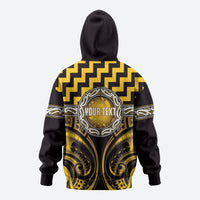 Aotearoa Ngati Porou Personalised Hoodie Maori Iwi Poutama Puhoro Tattoo