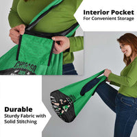 New Zealand and Ireland Rugby Grocery Bag Chicago 2025 Go All Black Shamrocks - Polynesian Pride