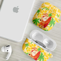 Aloha Hawaii Christmas AirPods Case Mele Kalikimaka Funny Santa Palaka Quilt Motifs LT14 - Polynesian Pride