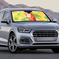 Aloha Hawaii Christmas Auto Sun Shade Mele Kalikimaka Funny Santa Palaka Quilt Motifs - Polynesian Pride