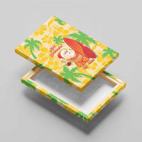 Aloha Hawaii Christmas Canvas Wall Art Mele Kalikimaka Funny Santa Palaka Quilt Motifs LT14 - Polynesian Pride
