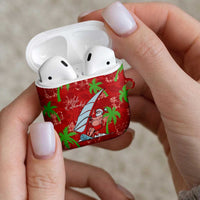 Aloha Hawaii Christmas AirPods Case Mele Kalikimaka Windsurfing Santa Palaka Quilt Motifs LT14 - Polynesian Pride