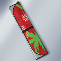 Aloha Hawaii Christmas Auto Sun Shade Mele Kalikimaka Windsurfing Santa Palaka Quilt Motifs - Polynesian Pride