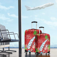 Aloha Hawaii Christmas Luggage Cover Mele Kalikimaka Windsurfing Santa Palaka Quilt Motifs - Polynesian Pride