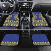 Fakaalofa Lahi Atu Niue Car Mats Siapo Pattern With Puakenikeni