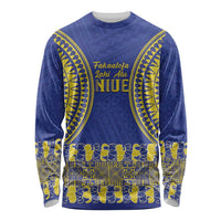 Fakaalofa Lahi Atu Niue Long Sleeve Shirt Siapo Pattern With Puakenikeni
