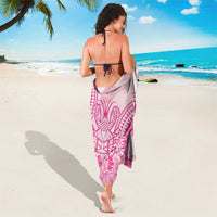 Pink Niue Language Week Sarong The Rock Coconut Crab - Siapo Pattern