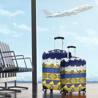 Tokelau Language Week Luggage Cover Tokelauan Tuluma With Gardenia Thunbergia LT14 - Polynesian Pride