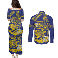 Te Vaiaho o te Gagana Tokelau Couples Matching Puletasi and Long Sleeve Button Shirt Polynesian Turtle - Malo Ni! LT14 - Polynesian Pride