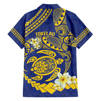 Te Vaiaho o te Gagana Tokelau Family Matching Off Shoulder Maxi Dress and Hawaiian Shirt Polynesian Turtle - Malo Ni! LT14 - Polynesian Pride
