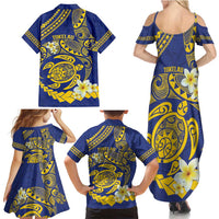 Te Vaiaho o te Gagana Tokelau Family Matching Summer Maxi Dress and Hawaiian Shirt Polynesian Turtle - Malo Ni! LT14 - Polynesian Pride
