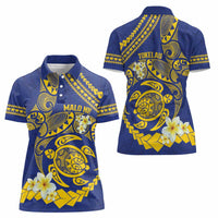 Te Vaiaho o te Gagana Tokelau Women Polo Shirt Polynesian Turtle - Malo Ni! LT14 - Polynesian Pride