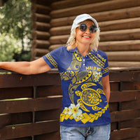 Te Vaiaho o te Gagana Tokelau Women Polo Shirt Polynesian Turtle - Malo Ni! LT14 - Polynesian Pride