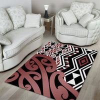 New Zealand Area Rug Aotearoa Kowhaiwhai Mix Taniko Art LT14 - Polynesian Pride