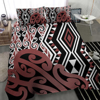 New Zealand Bedding Set Aotearoa Kowhaiwhai Mix Taniko Art LT14 - Polynesian Pride