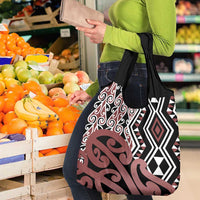 New Zealand Grocery Bag Aotearoa Kowhaiwhai Mix Taniko Art