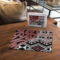 New Zealand Puzzle Aotearoa Kowhaiwhai Mix Taniko Art - Polynesian Pride