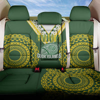Avaiki Cook Islands Rugby Back Car Seat Cover Kuki Airani Tatau Green LT14 One Size Green - Polynesian Pride