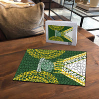 Avaiki Cook Islands Rugby Puzzle Kuki Airani Tatau Green - Polynesian Pride