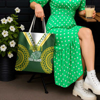 Avaiki Cook Islands Rugby Tote Bag Kuki Airani Tatau Green - Polynesian Pride