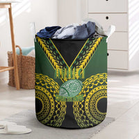Avaiki Cook Islands Rugby Laundry Basket Kuki Airani Tatau Black - Polynesian Pride