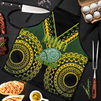 Avaiki Cook Islands Rugby Apron Kuki Airani Tatau Black - Polynesian Pride