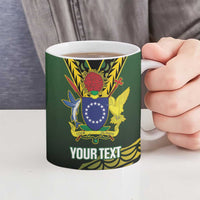 Custom Avaiki Cook Islands Rugby Ceramic Mug Kuki Airani Tatau Black LT14 - Polynesian Pride
