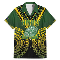 Custom Avaiki Cook Islands Rugby Family Matching Mermaid Dress and Hawaiian Shirt Kuki Airani Tatau Black - Polynesian Pride