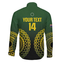 Custom Avaiki Cook Islands Rugby Family Matching Short Sleeve Bodycon Dress and Hawaiian Shirt Kuki Airani Tatau Black LT14 - Polynesian Pride