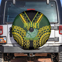 Avaiki Cook Islands Rugby Spare Tire Cover Kuki Airani Tatau Black LT14 Black - Polynesian Pride
