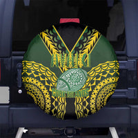 Avaiki Cook Islands Rugby Spare Tire Cover Kuki Airani Tatau Black LT14 No hole Black - Polynesian Pride