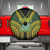 Avaiki Cook Islands Rugby Spare Tire Cover Kuki Airani Tatau Black LT14 - Polynesian Pride