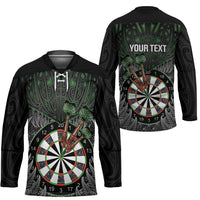 Personalised New Zealand Darts Hockey Jersey Dartboard Maori Fern Puhoro Art LT14 - Polynesian Pride