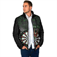 Personalised New Zealand Darts Padded Jacket Dartboard Maori Fern Puhoro Art LT14 - Polynesian Pride