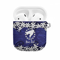 Personalised Cook Islands Pukapuka AirPods Case Tiare Maori Polynesian Waves Tattoo