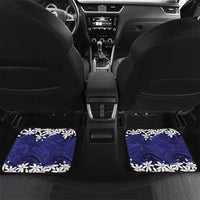 Personalised Cook Islands Pukapuka Car Mats Tiare Maori Polynesian Waves Tattoo