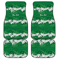 Personalised Cook Islands Rarotonga Car Mats Tiare Maori Polynesian Waves Tattoo