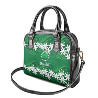 Personalised Cook Islands Rarotonga Shoulder Handbag Tiare Maori Polynesian Waves Tattoo