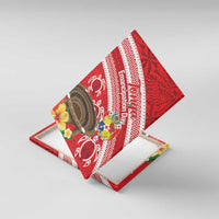 Kingdom Of Tonga Emancipation Day Canvas Wall Art Tongan Ngatu With Kumete Red